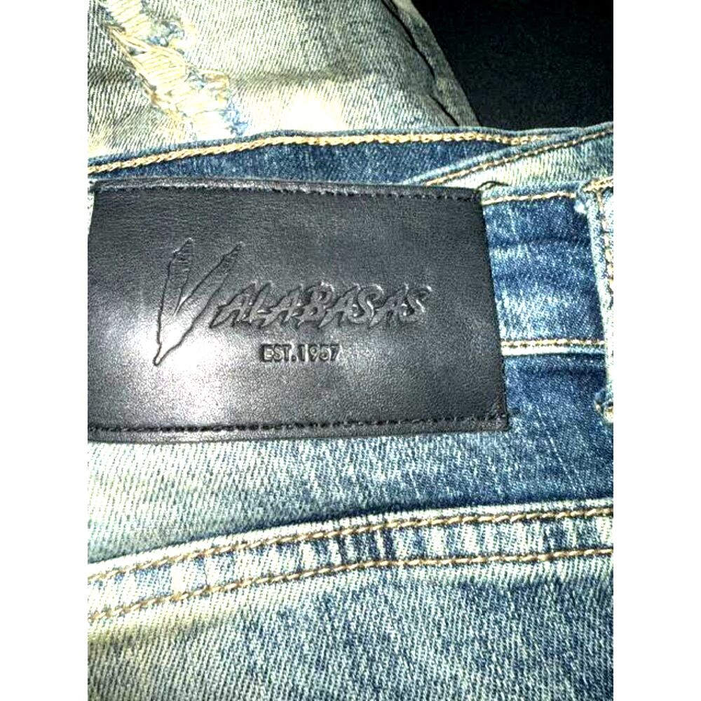 Valabasas Payload Skinny Jean Men 36 Dirty Vintage Wash Distressed Premium Denim